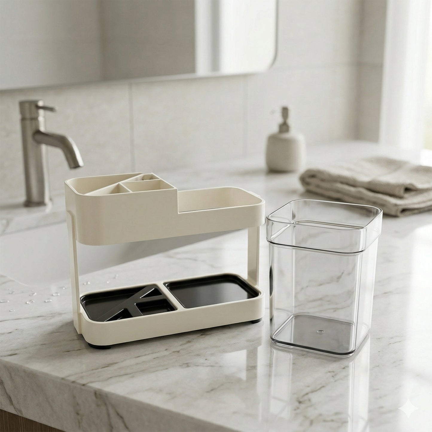 plastic toothbrush holder stand