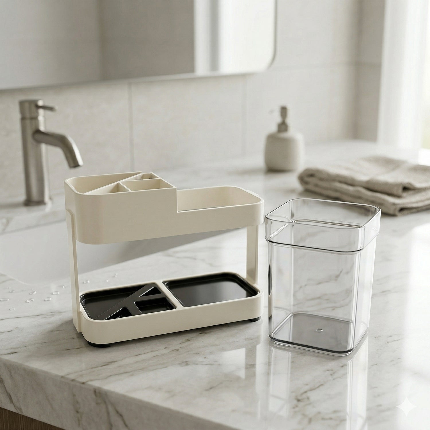 plastic toothbrush holder stand