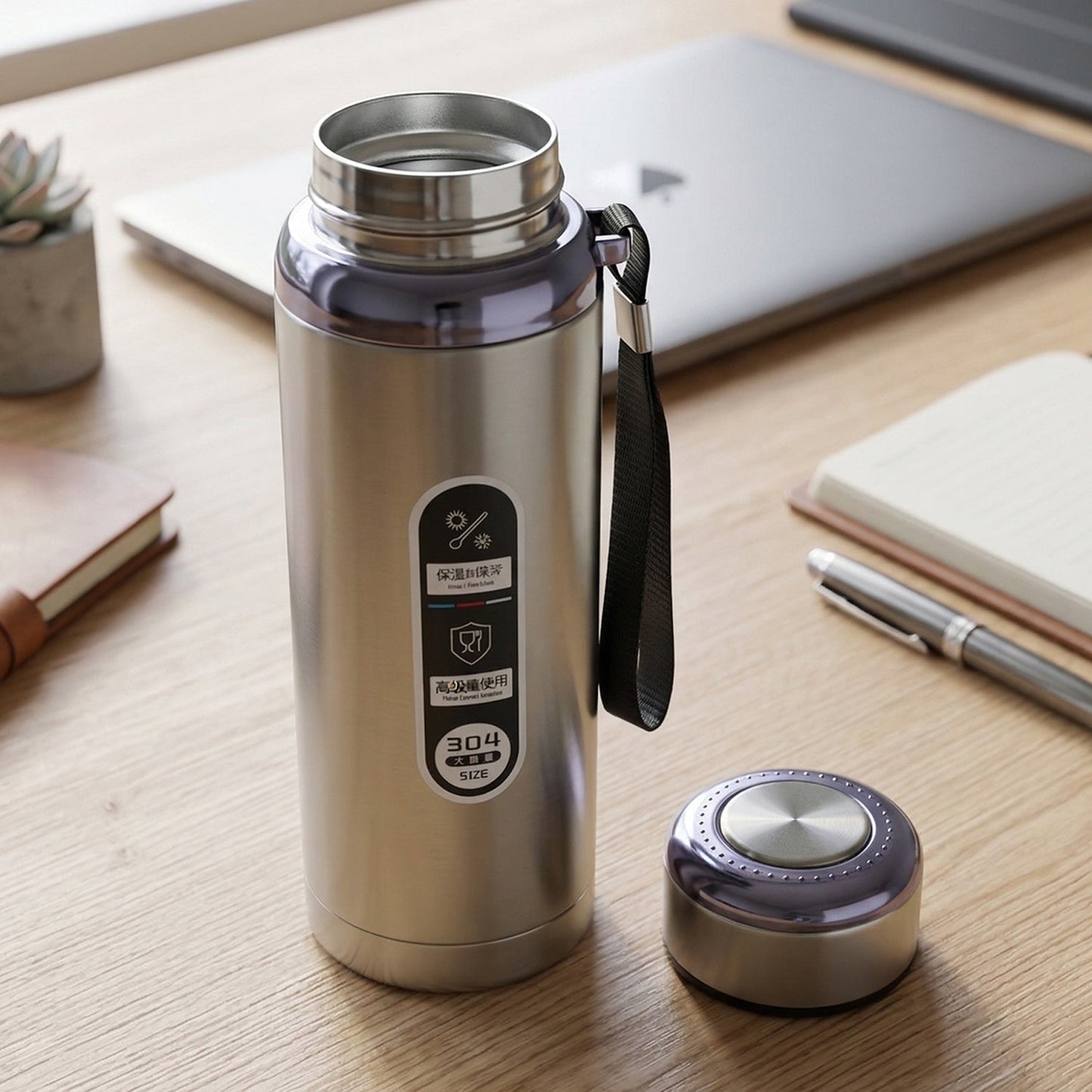 Premium Stainless Steel Vacuum Insulated Water Bottle (600 ML Approx)
