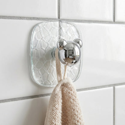 All-Plastic Adhesive Wall Hooks - Strong, No Damage, Easy to Install (3 Pc Set)
