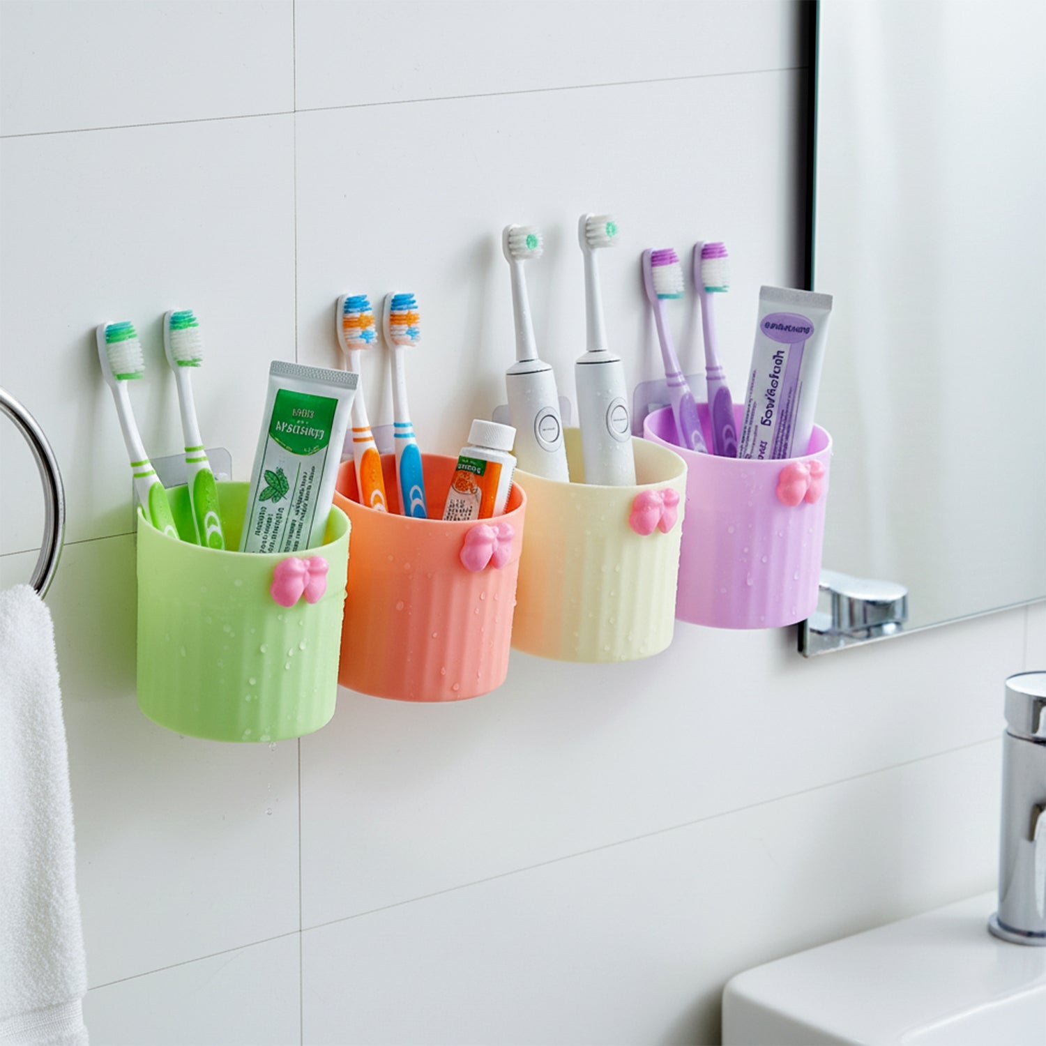 wall mount brush holder