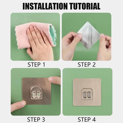 Heavy Duty Adhesive Wall Hook side view