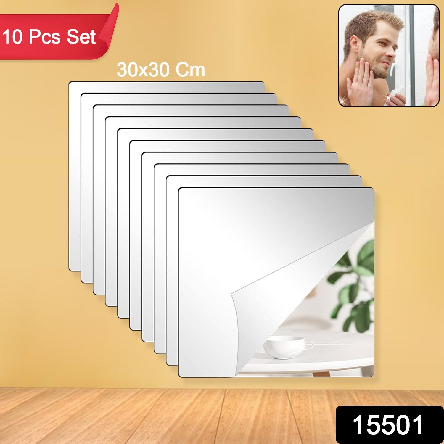 Wall Art Flex Mirror Tiles