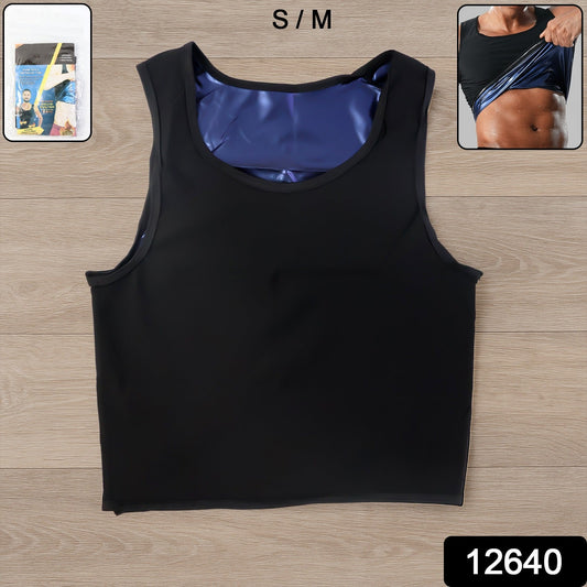 Men’s Slim Fit Sweat Shaper Tank Top (S/M, 1 Pc)