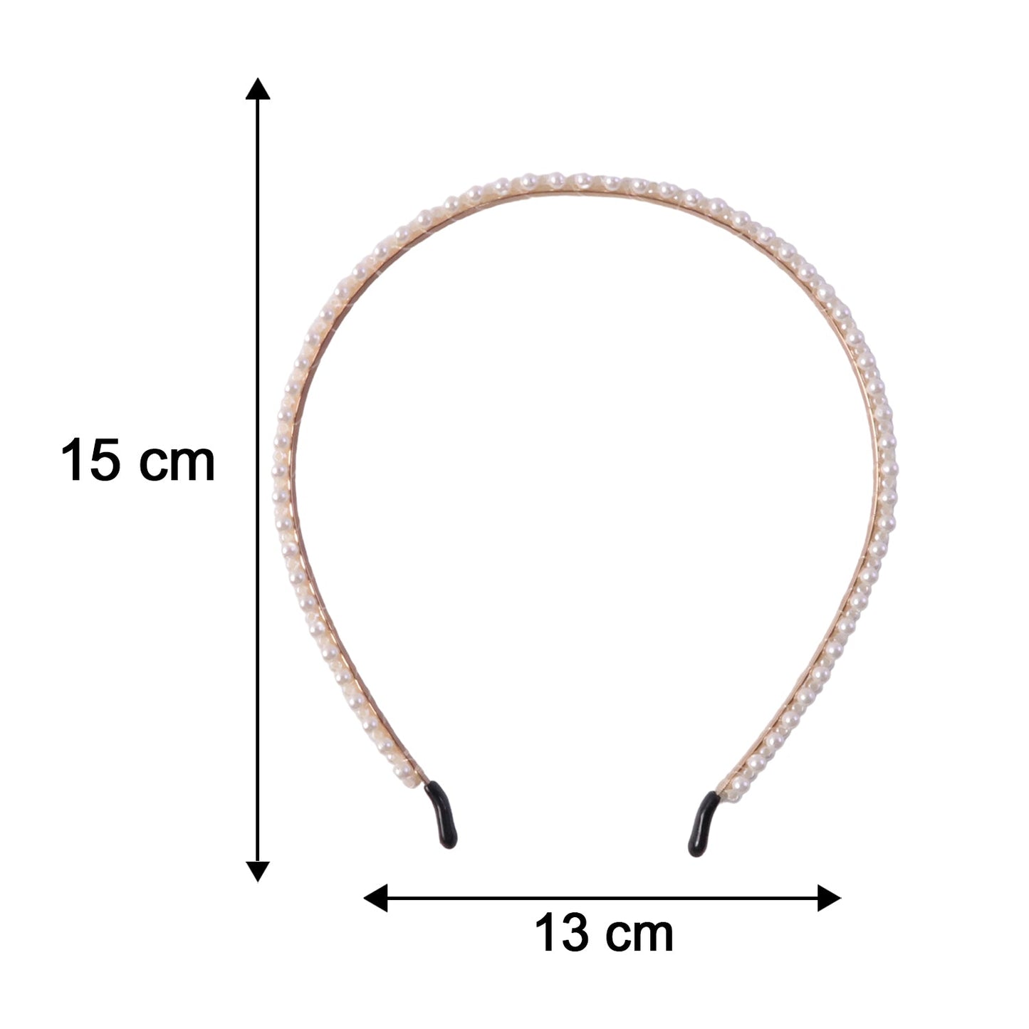 Premium Styling Pearl Embellished Stylish Hairband (1 Pc)