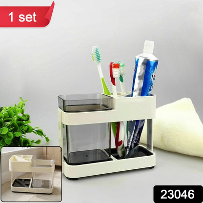 Multipurpose Toothbrush & Toothpaste Stand Holder (1 Set)