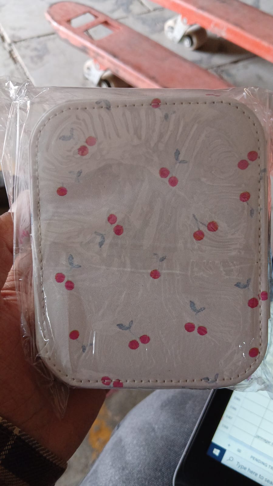 Jewellery travel organizer box inside view with compartments India