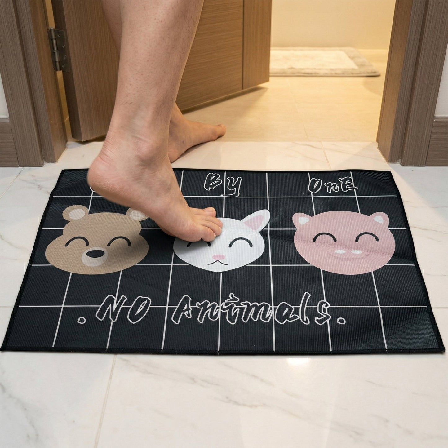 anti skid printed mats for kitchen and hallway