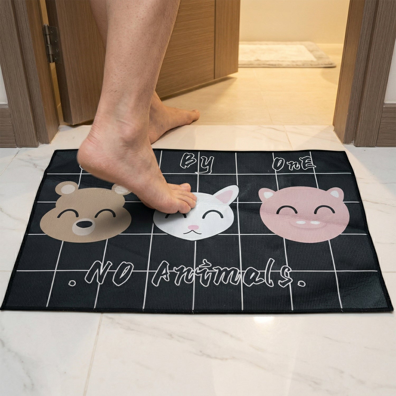 anti skid printed mats for kitchen and hallway