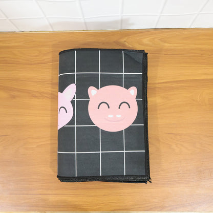 printed runner mat set for floor protection