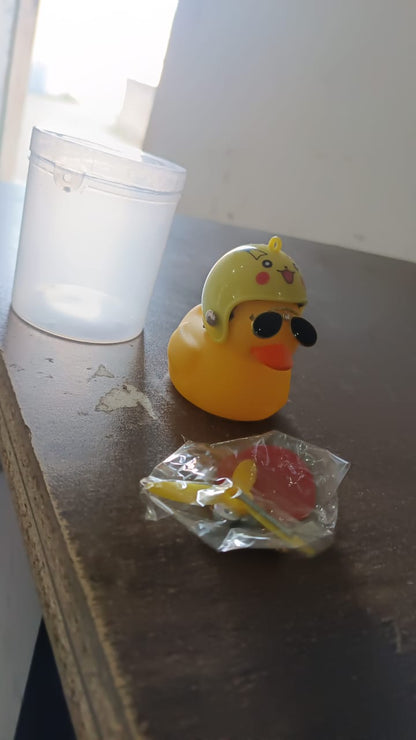 Beautiful Duck Car Ornaments Duck Bicycle Bell Propeller Helmet (1 Pc / Mix Design)