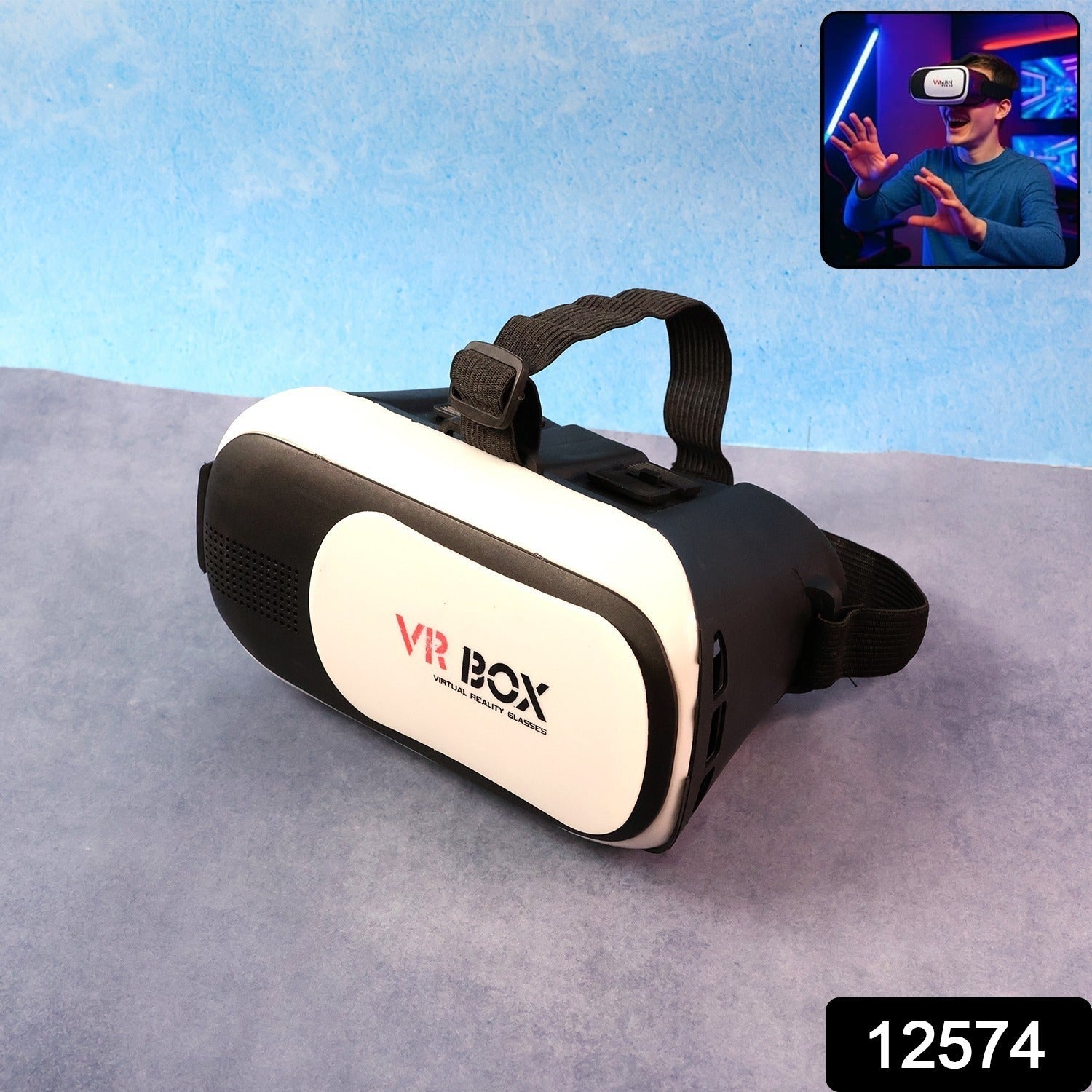  VR BOX Virtual Reality 3D Glasses Headset - in-use lifestyle shot