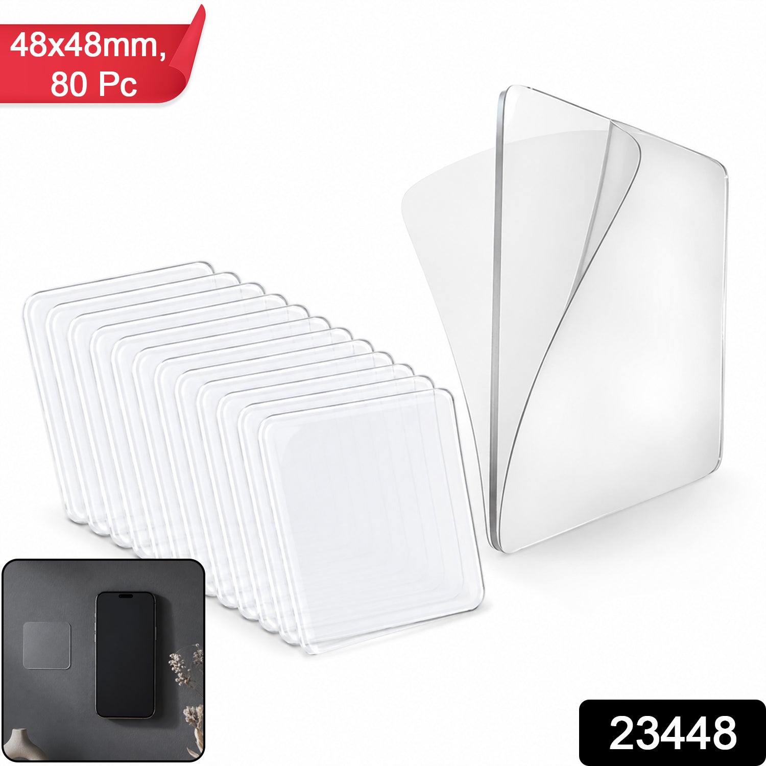 Double Side Sticker SKU 23448 48x48mm 80 Pc