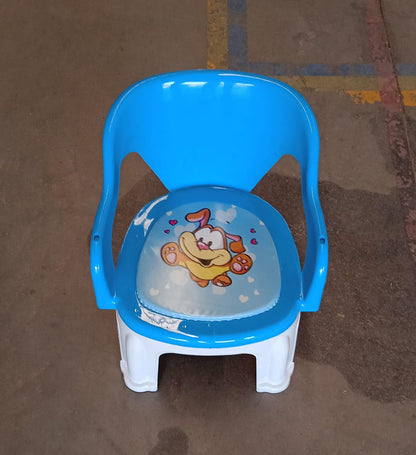 Plastic Multipurpose Strong and Durable Baby Chair with Cushion Base (1 Pc)