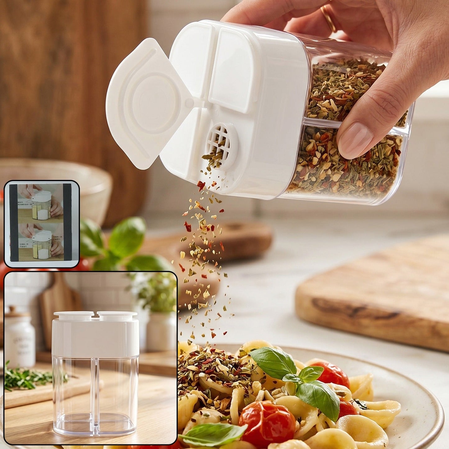4 compartment storage container