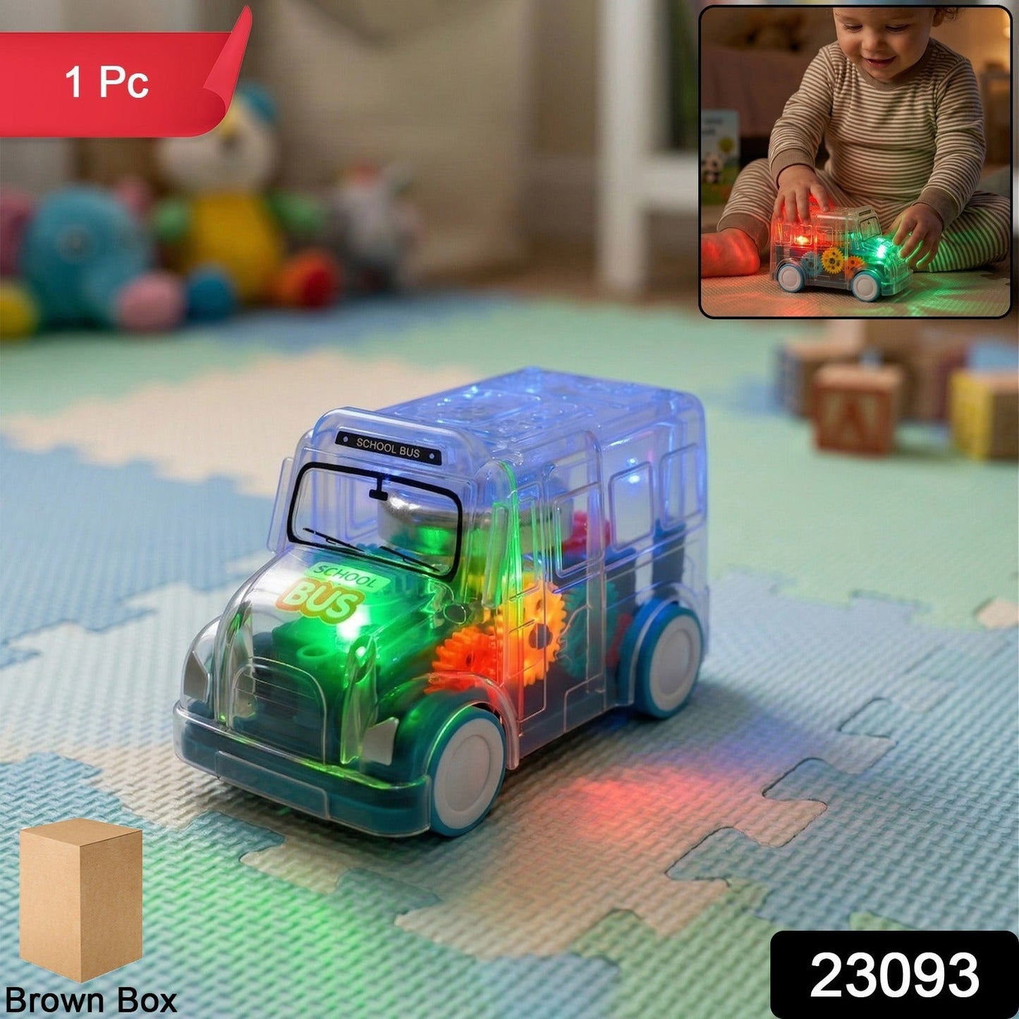 musical light up bus toy