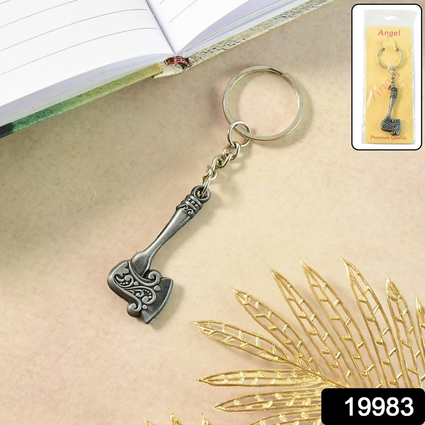 Axe Shape Metal Keychain