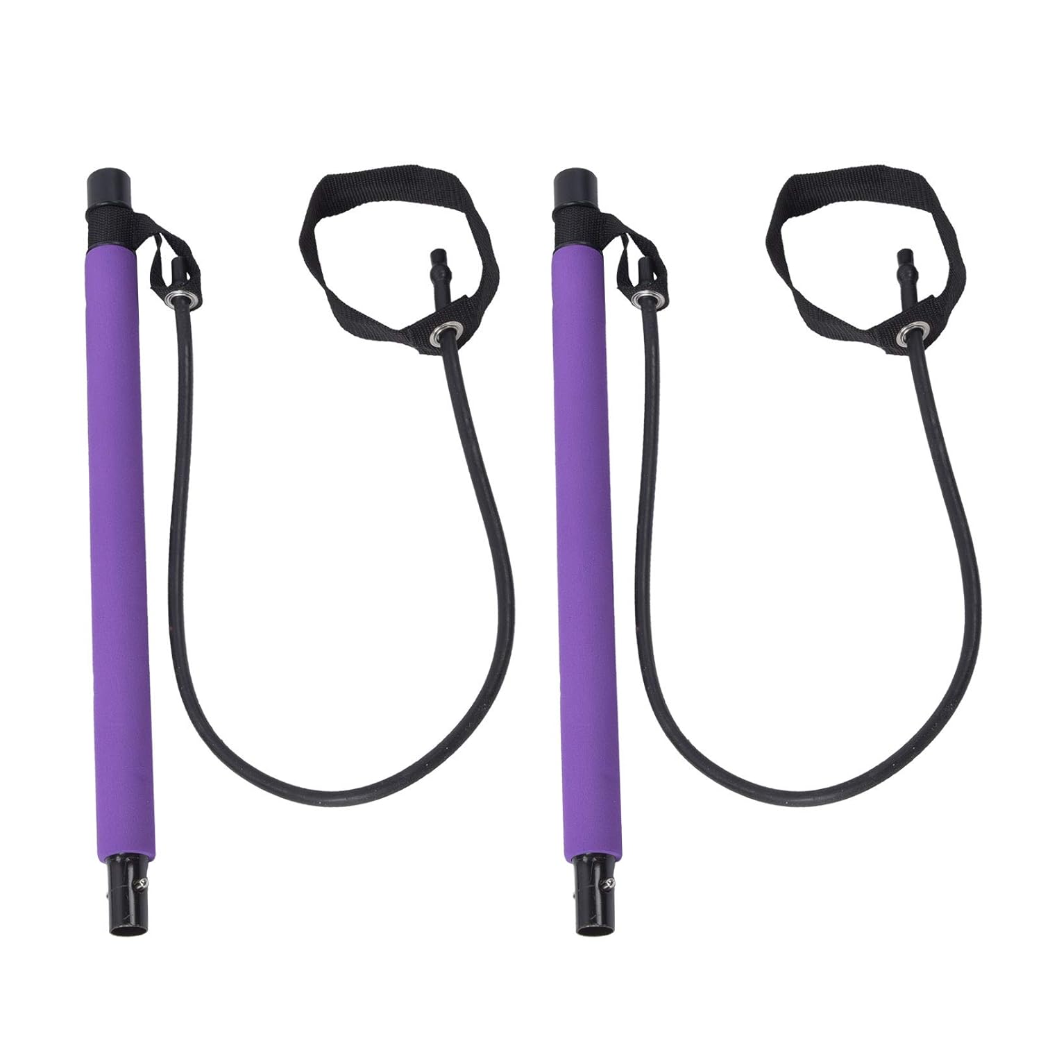 Fitness Pilates Stick with Foot Loops