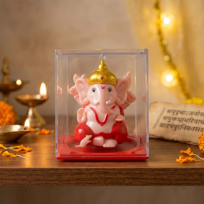 Small Hand-Moving Ganesha Idol with Rotating Hands (1 Pc)