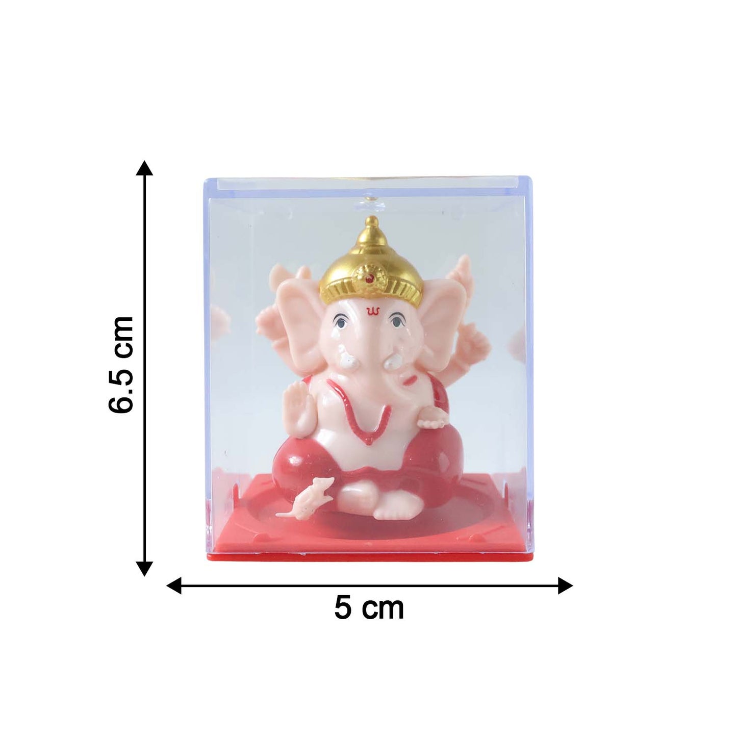 Small Hand-Moving Ganesha Idol with Rotating Hands (1 Pc)