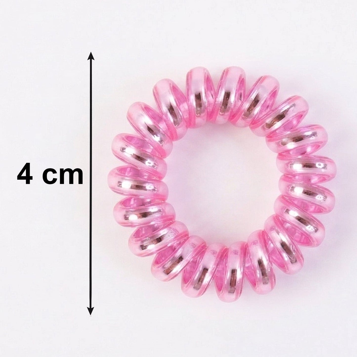 Soft Stretchable Telephone Wire Style Hair Bands Set (1 Pc, Mix Color)