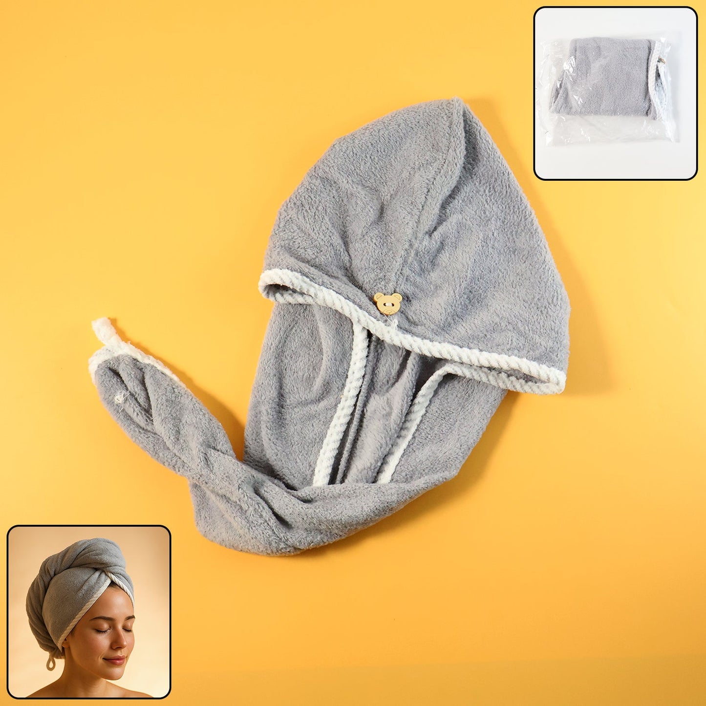  Hair Drying Magic Hair Cap Towel - main
