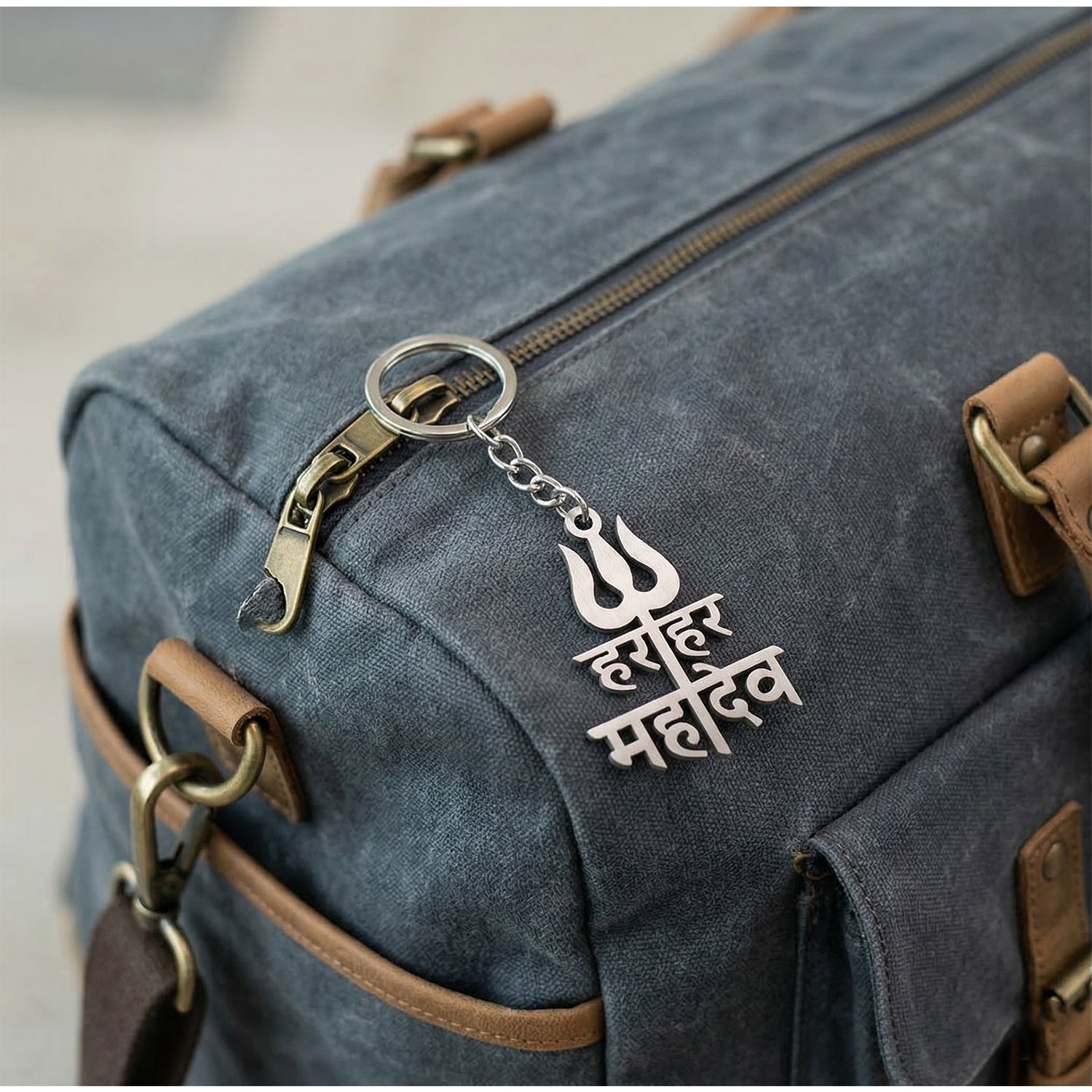 spiritual shiva keychain