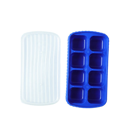reusable ice cube tray with cover for hygiene