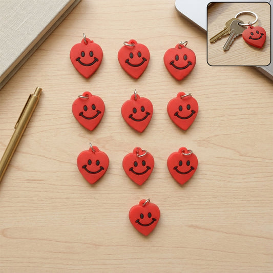Smiley Heart Keychain