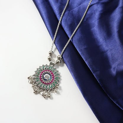 Indian silver necklace        
