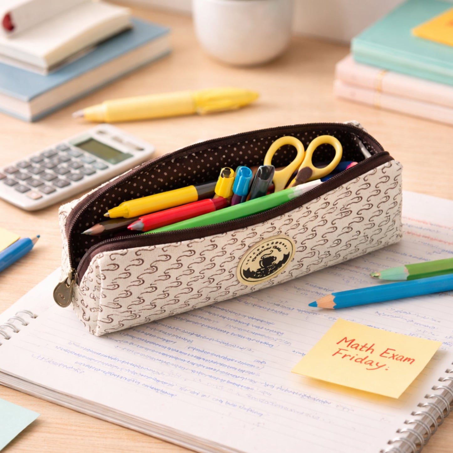Multipurpose Zipper Pencil Pouch (1 Pc)