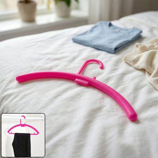 Plastic wardrobe clothes hanger rack