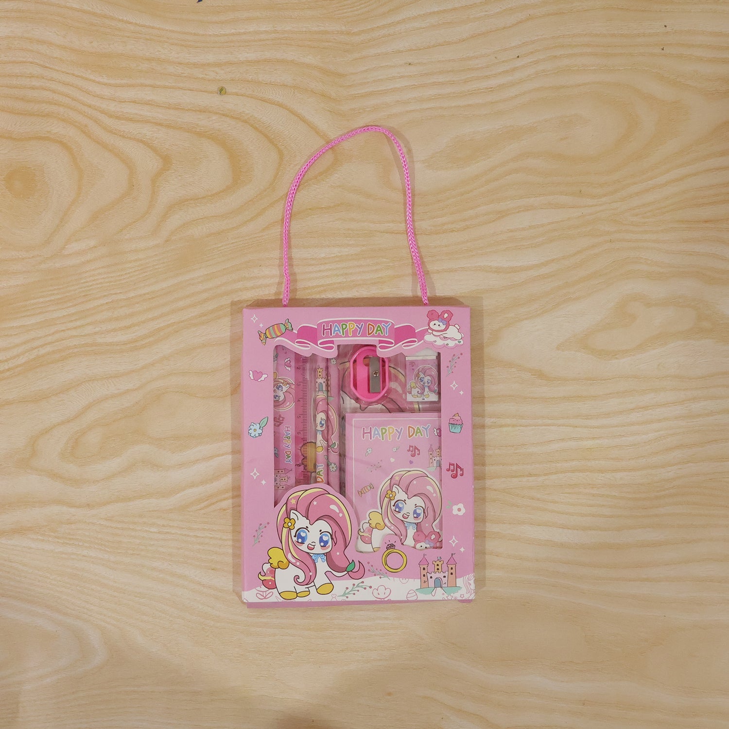 unicorn theme stationery set