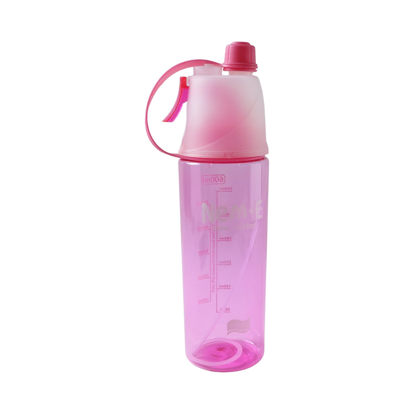 Plastic Sports Water Bottle – Dual Function with Built-In Mist Spray (600 ML)