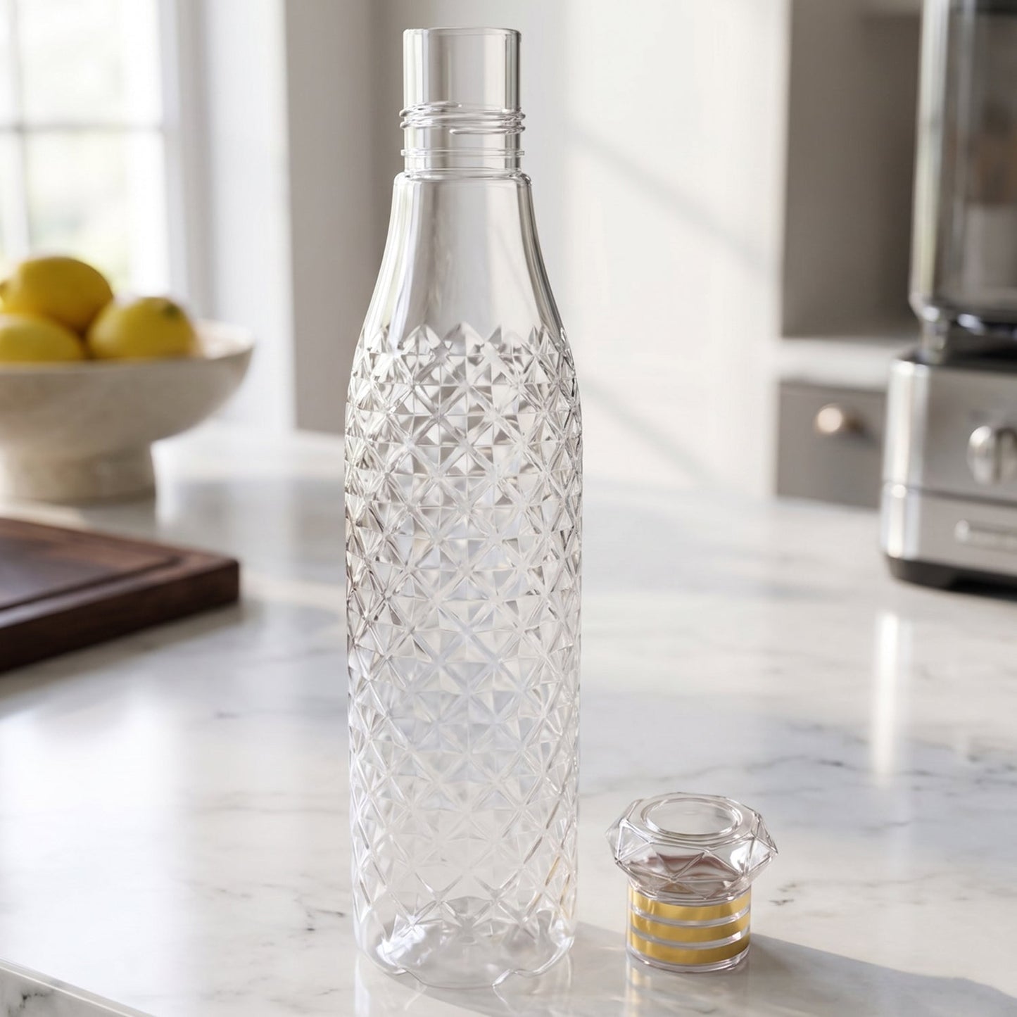 designer water bottle set for family use