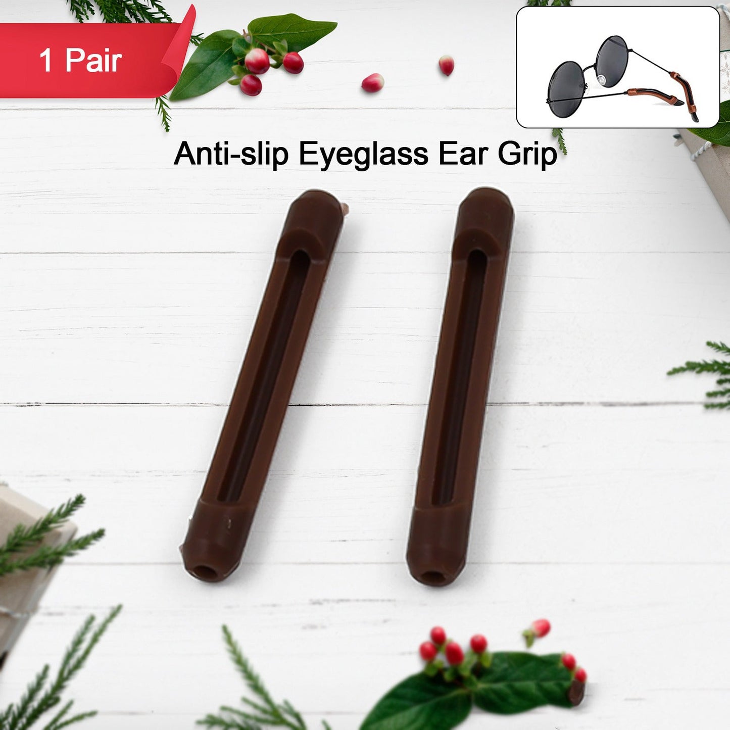 eyeglass temple grip silicone