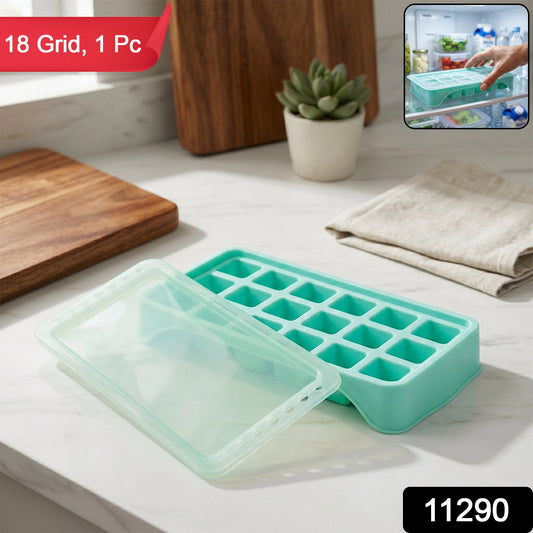 ice cube tray with push pop design for easy release