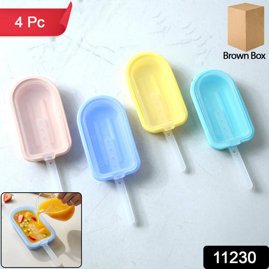  reusable silicone popsicle mold set