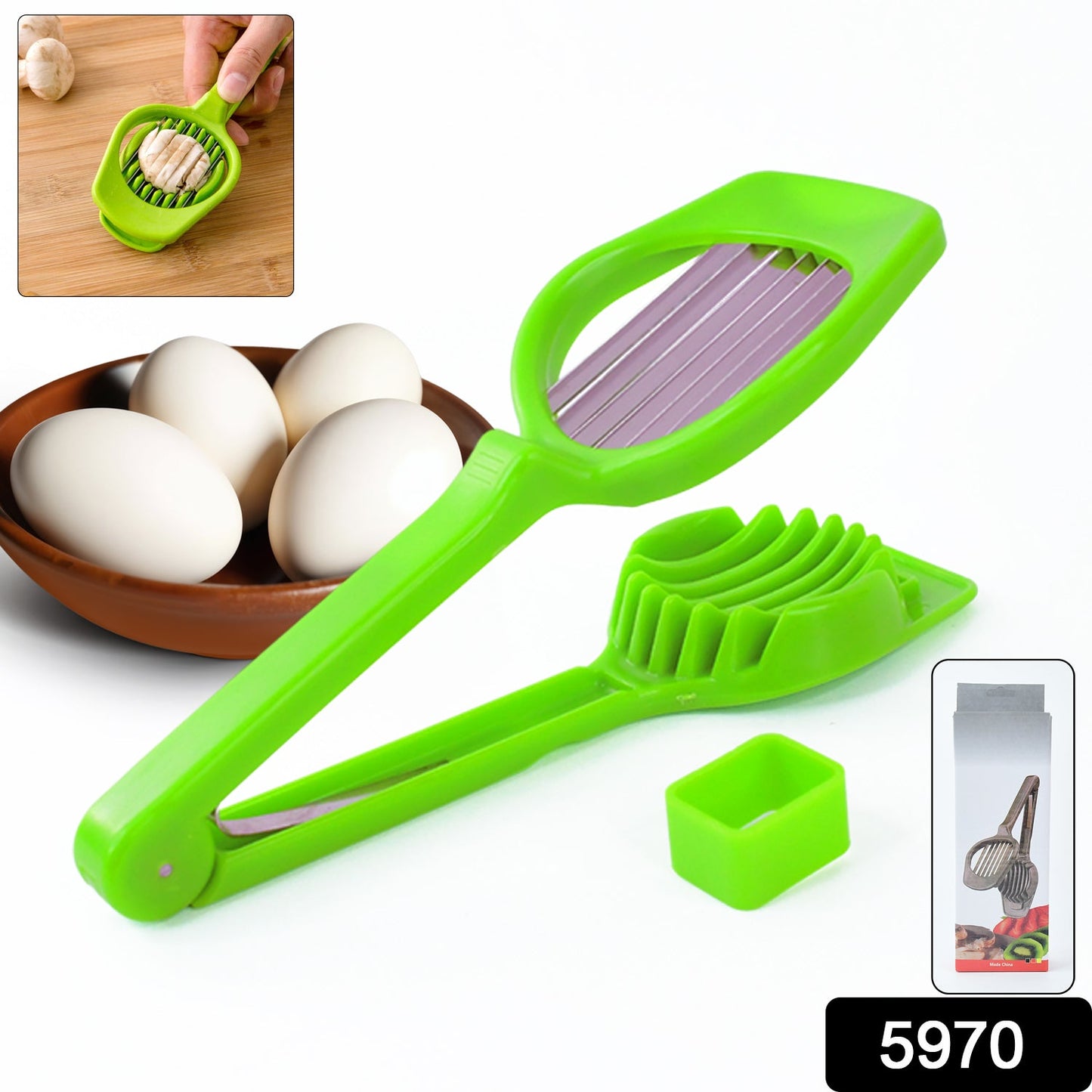 Multipurpose Slicer with Seven Blades Stainless Slicer for Strawberry Tomato Cutter