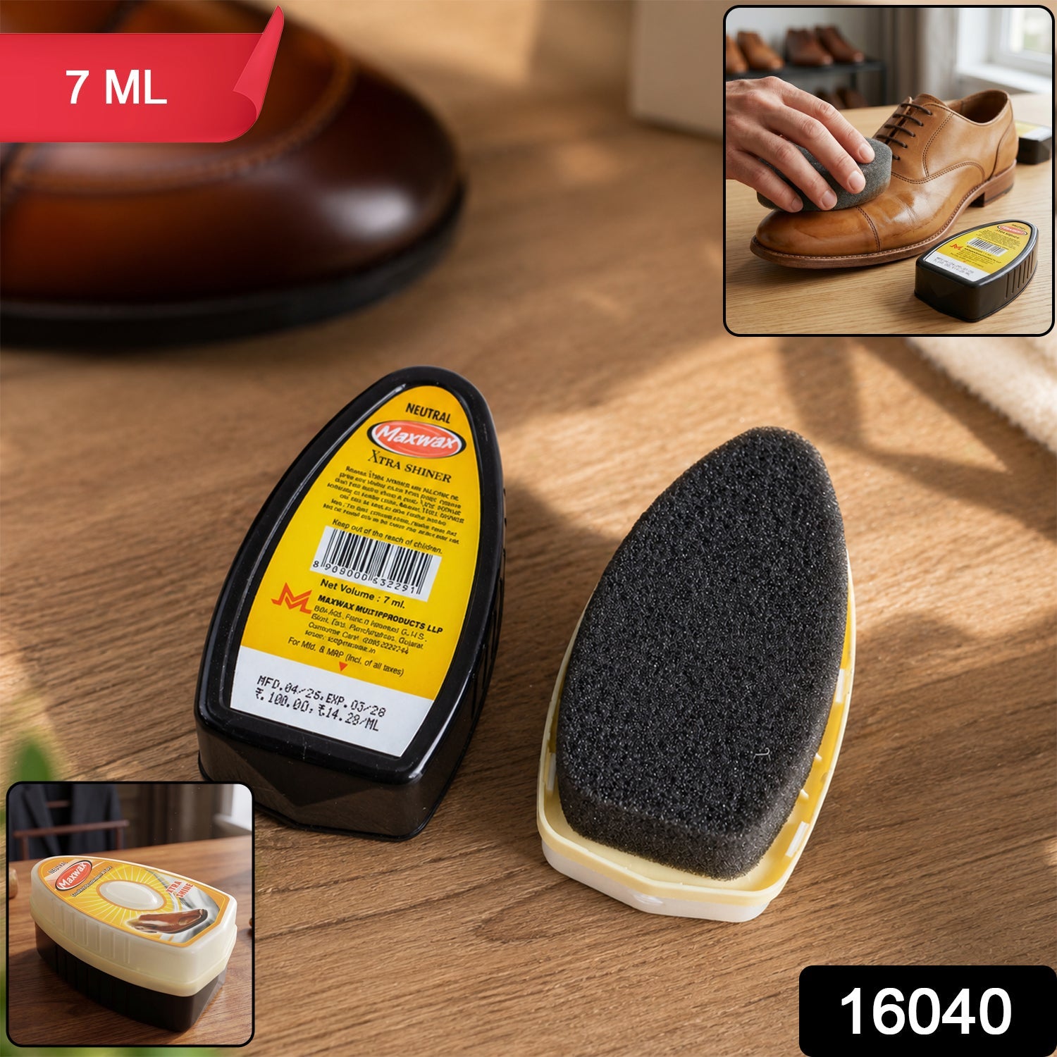 maxwax shoe shine sponge