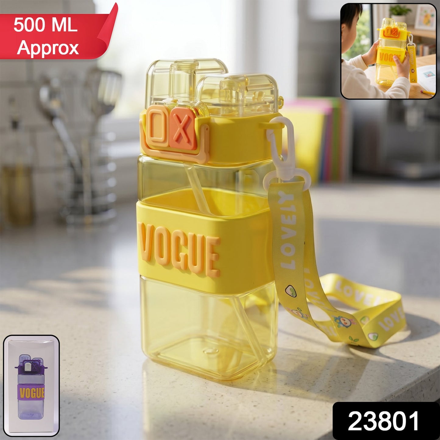 Transparent Water Bottle