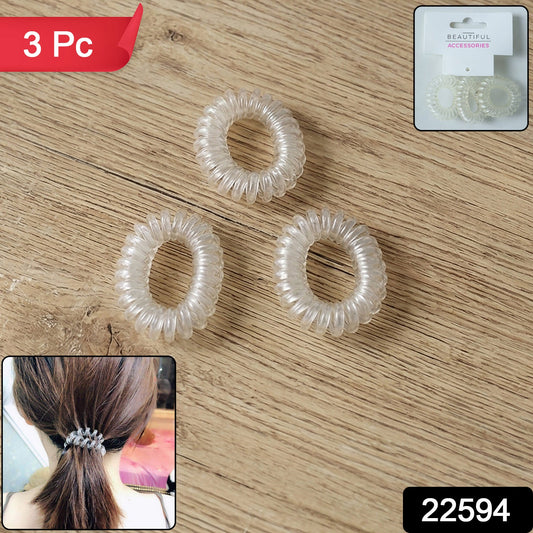 clear coil hair bands