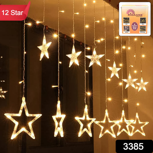 LED Curtain String Lights LED Christmas Light Indoor and Outdoor Light (Warm White / With Box)