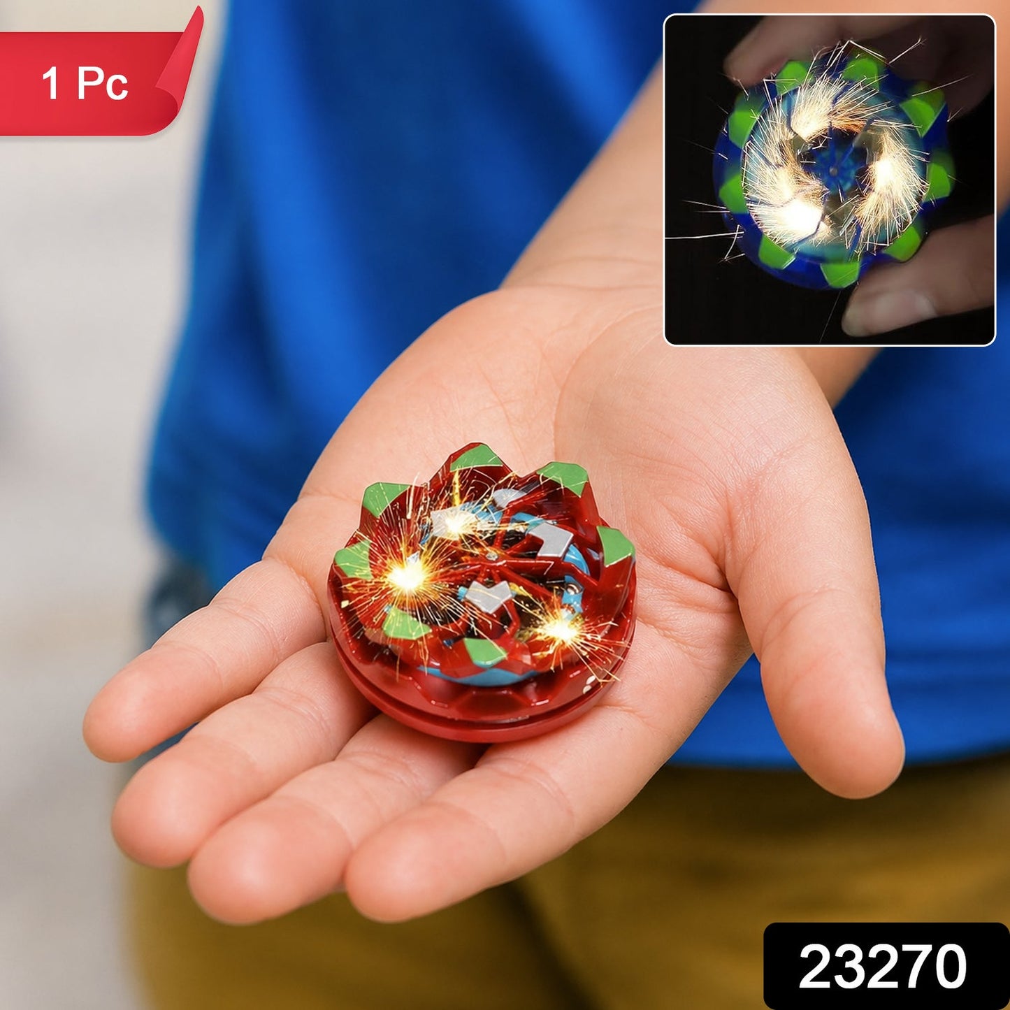 colorful spin toy top