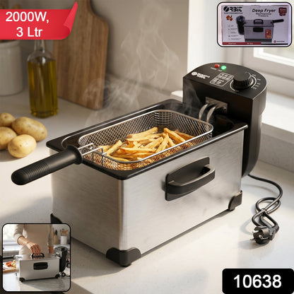 Orbit Heavy Duty 2000W Deep Fryer with 3 Litre Oil Capacity
