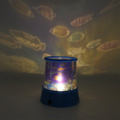 LED Projector Night Light – 3 Battery Lamps (1 Pc, Battery Not Included)