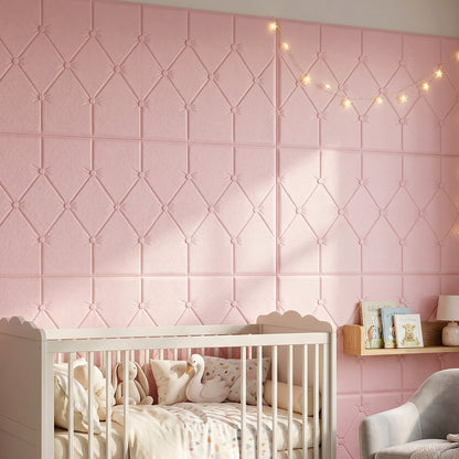  3d foam wall sticker pink design