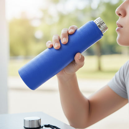 Classic Stainless Steel Water Bottle Blue Color (1000 ML, 1 Piece)